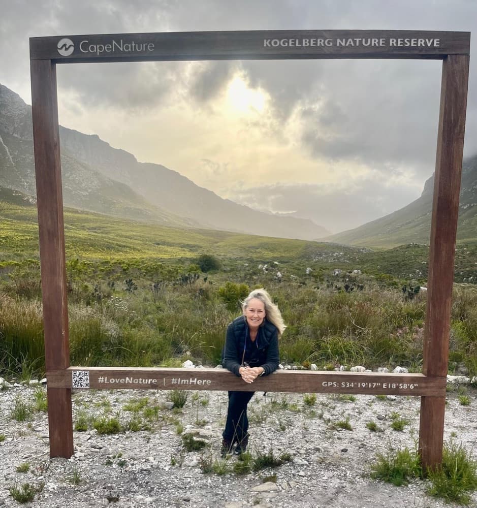 Karen Small at the Kogelberg Nature Reserve